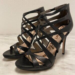 Sam Edelman Black Strappy Heels